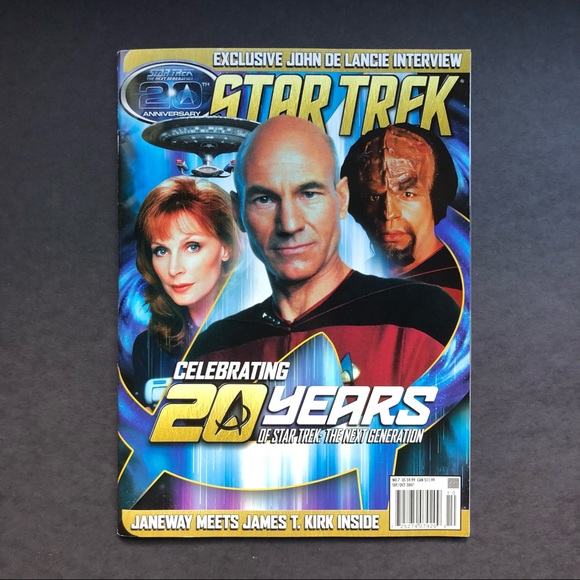 ST:TNG: 20th Anniversary STAR TREK Magazine - Picture 1 of 5